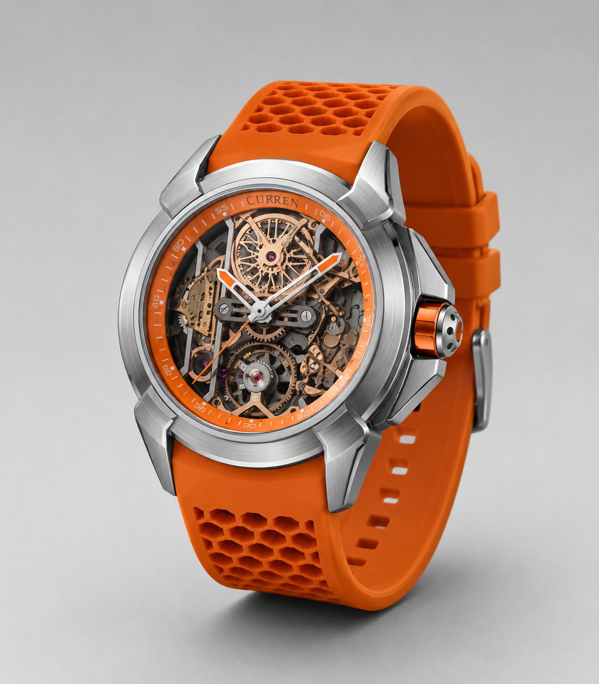 The Ayodhya Chronograph: Raghuvanshi Heritage Saffron Watch