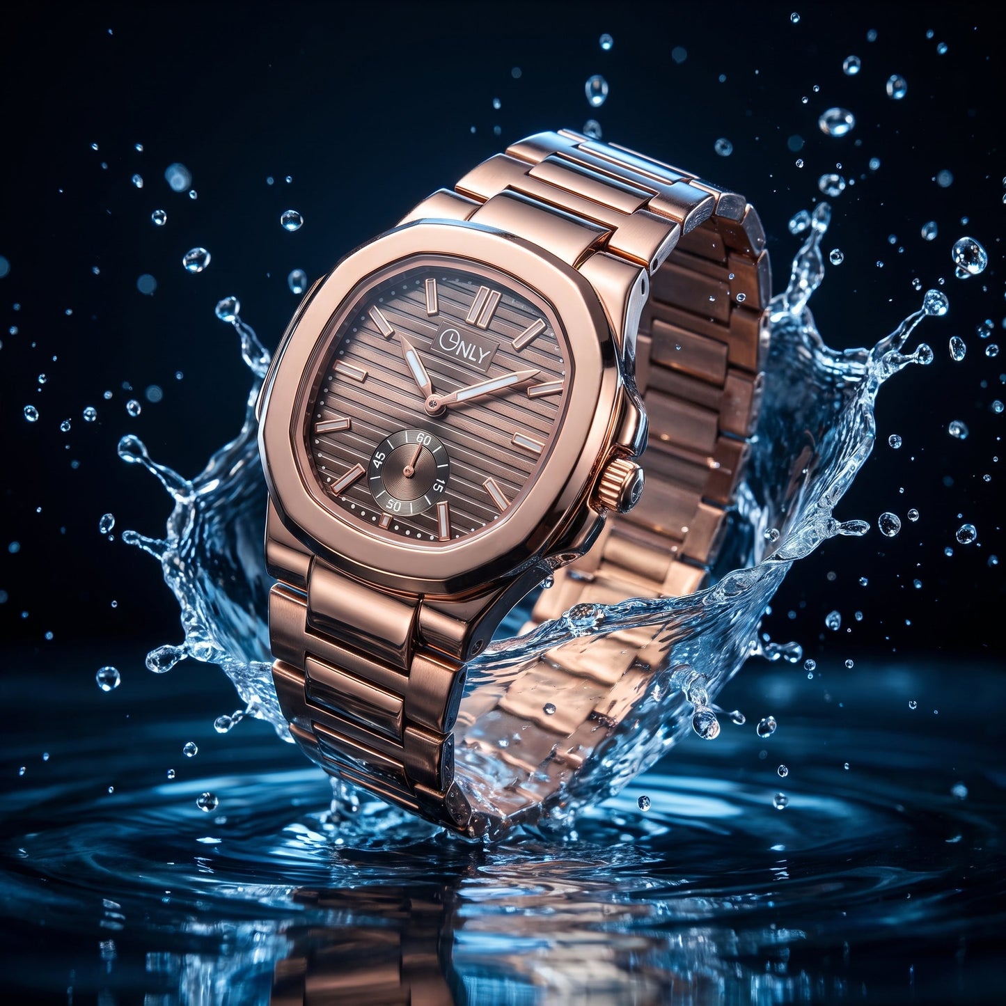 ONLY® Prestige-X Luxury Rose Gold Watch For Men