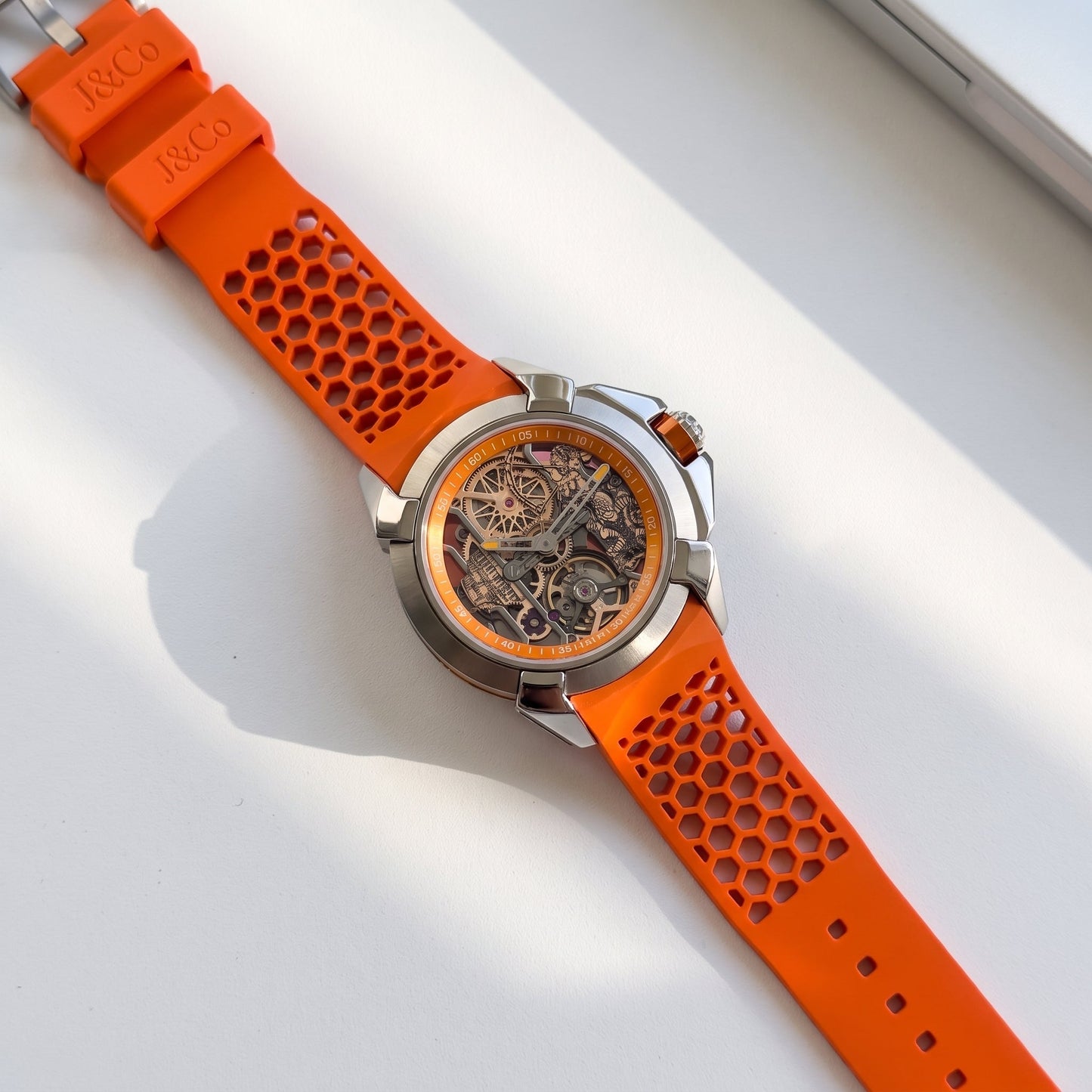 The Ayodhya Chronograph: Raghuvanshi Heritage Saffron Watch