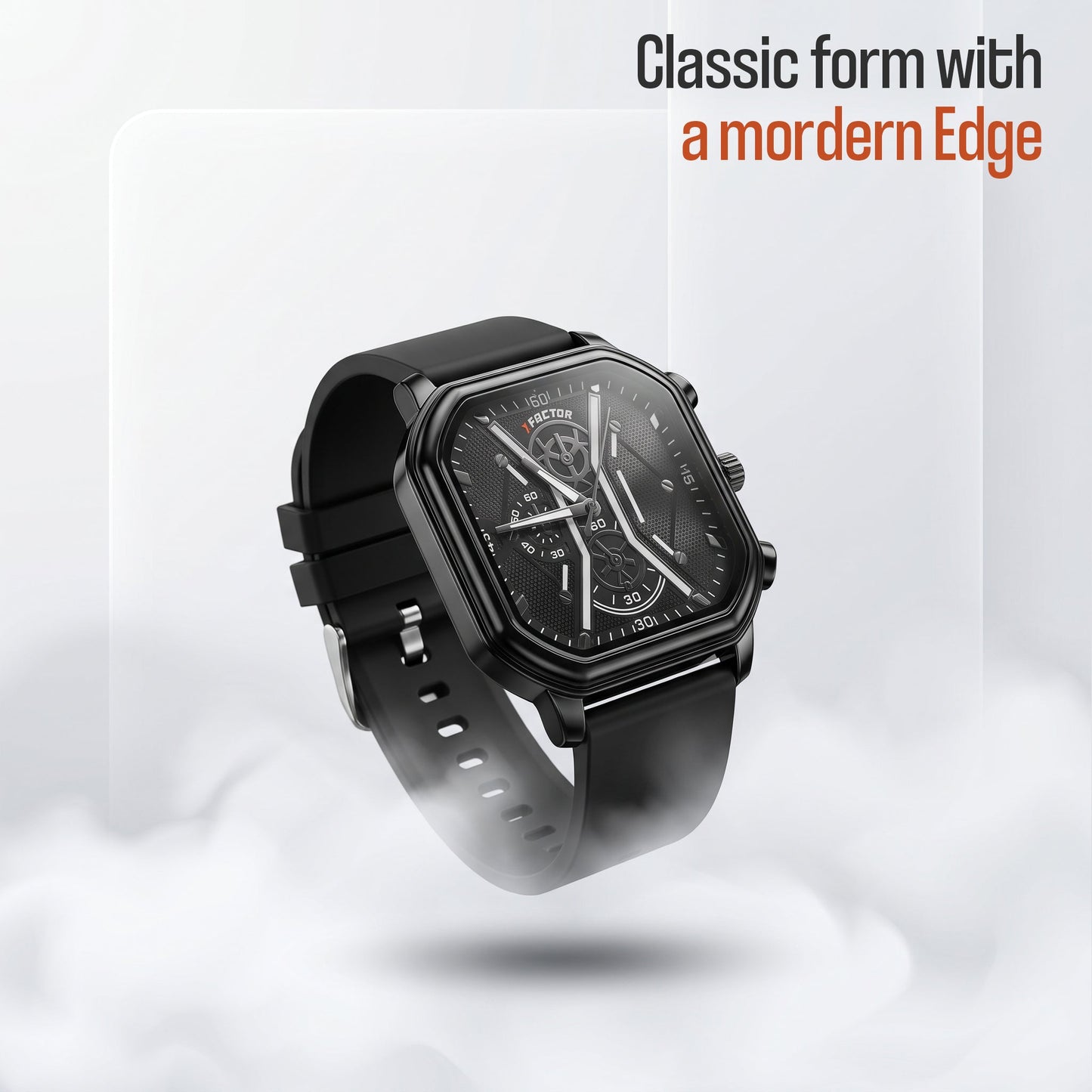 XFACTOR® Onyx Octane Quartz Chronograph Watch For Men