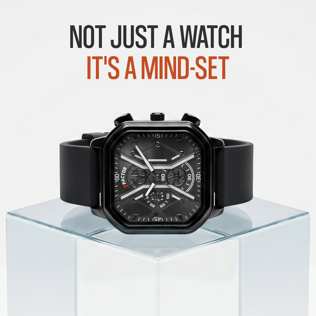 XFACTOR® Onyx Octane Quartz Chronograph Watch For Men