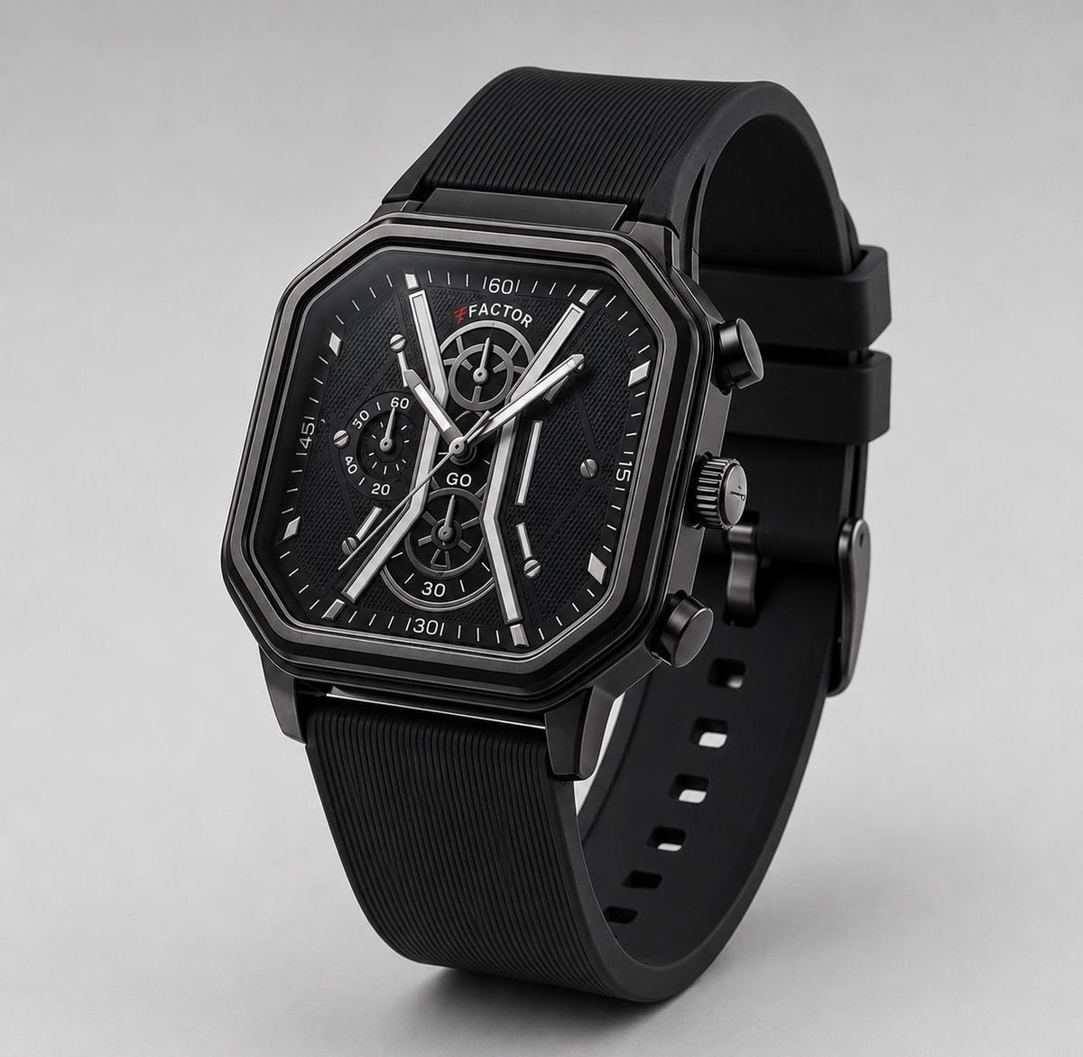 XFACTOR® Onyx Octane Quartz Chronograph Watch For Men